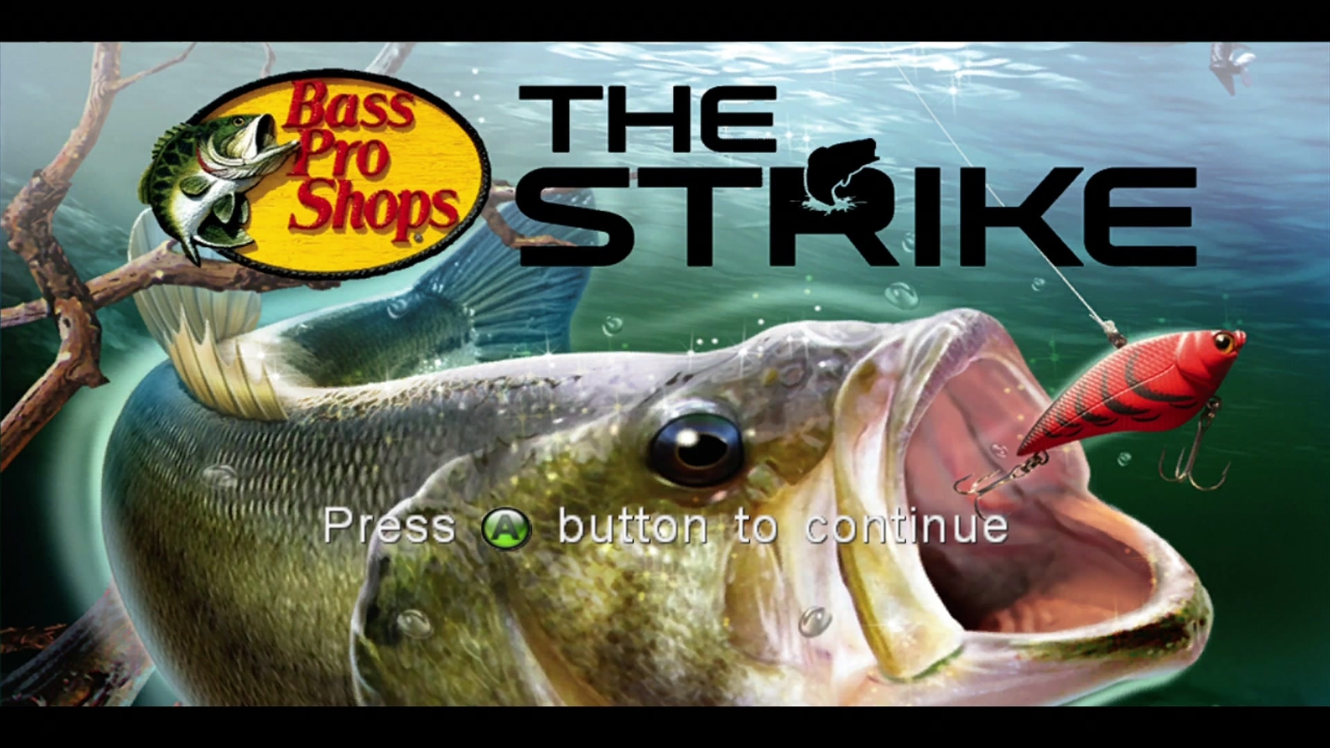 Bass Pro Shops: The Strike title screen for Xbox 360